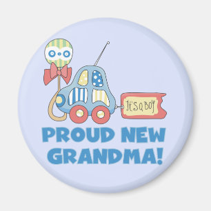 Íman Vovó Nova Orgulhosa. É um Camiseta e presentes