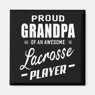 Íman Vovô Orgulhoso De Um Jogador De Lacrosse Incrível