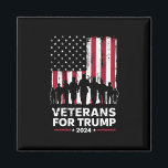 Íman Vovô pai Veteranos Para Trump 2024 American Flag<br><div class="desc">Vovô pai Veteranos Para Trump 2024 American Flag</div>