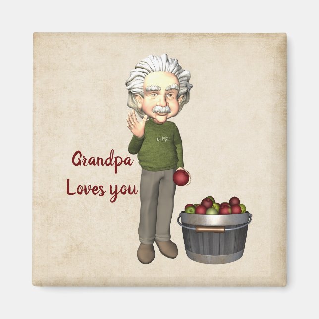 Íman Vovô Te Ama Magnet (Frente)