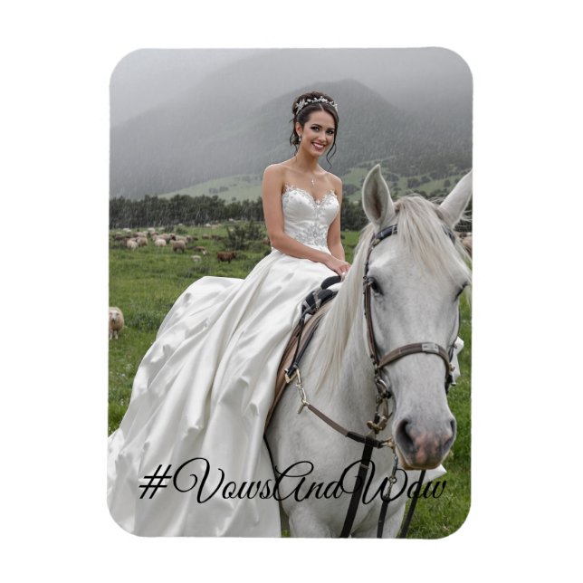 Íman #VowsAndWowFlexible Photo Magnet (Vertical)