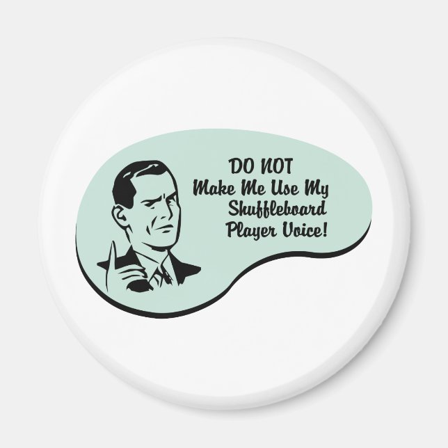 Íman Voz do Jogador do Shuffleboard (Frente)