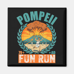 Íman Vulcano Engraçado Pompeii Fun Run Geografia Vulcan