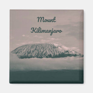Íman Vulcão de neve Mount Kilimanjaro na Tanzânia Áf
