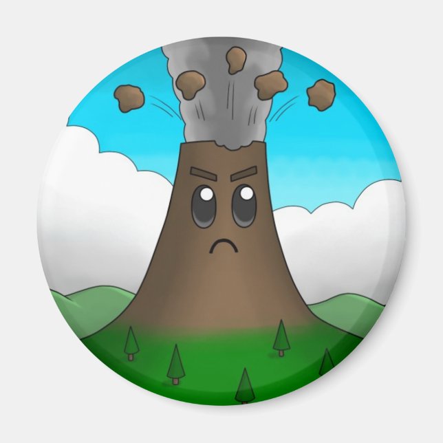 Íman Vulcão Irritado (Frente)