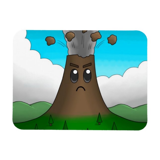 Íman Vulcão Irritado (Horizontal)