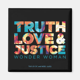 Íman W84 Truth Love & Justice Wonder Cutout