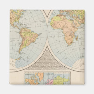 Íman W, E. Halbkugel - Mapa Mundial