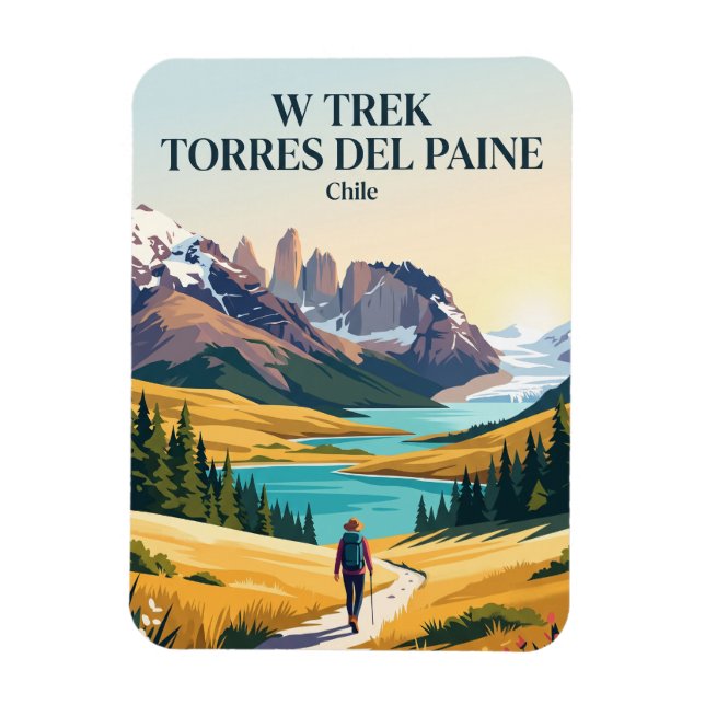 Íman W Trek Torres del Paine Chile (Vertical)