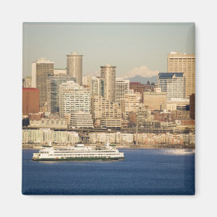 Íman WA, Seattle, panorama de Seattle e Elliott Bay