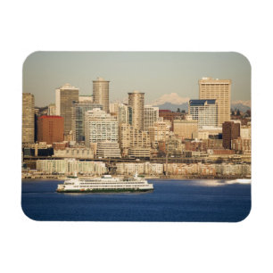 Íman WA, Seattle, panorama de Seattle e Elliott Bay