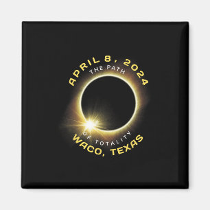 Íman Waco Texas Solar Eclipse Totalidade abril 8 2024