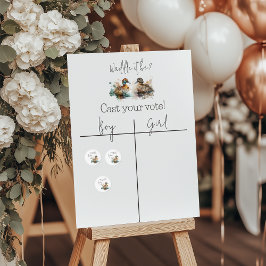 Íman Waddle É Duck Gender Reveal Team Boy Voting