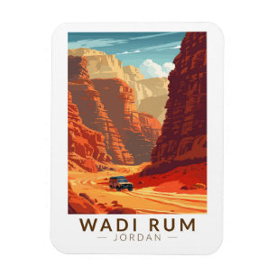 Íman Wadi Rum Jordan Viagem Art Vintage
