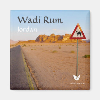 Íman Wadi Rum road, Jordânia - ímã de Velvet Escape