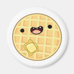 Íman Waffle de Manteiga Kawaii