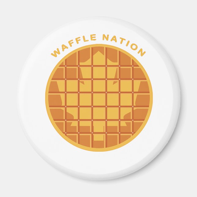 Íman Waffle Nation Magnet (Frente)