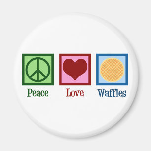Íman Waffles do Peace Love