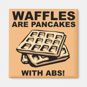 Íman Waffles Pancakes Com Imã de geladeira Engraçada 