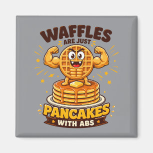 Íman Waffles São Apenas Panquecas Com Abdômen