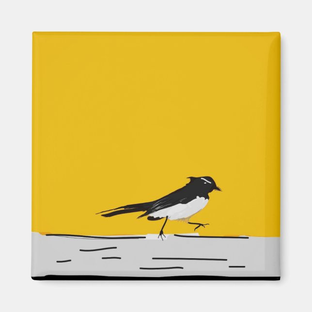 Íman Wagtail (Amarelo) (Frente)