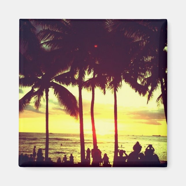 Íman Waikiki Beach Sunset (Frente)