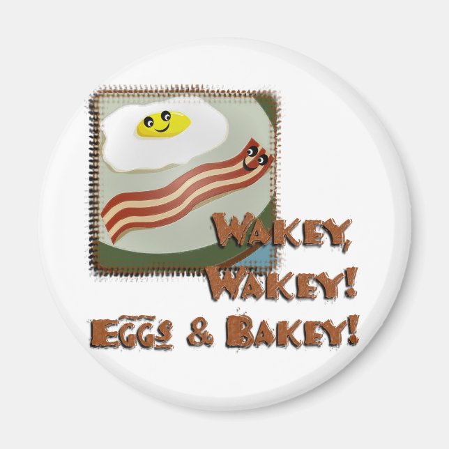 Íman Wakey Ovos & Bakey (Frente)
