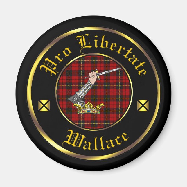 Íman Wallace Clan & Tartan Magnet (Frente)