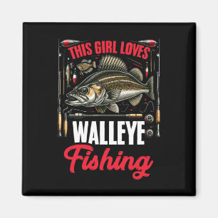 Íman Walleye caçando ladrão de peixes que esta garota a
