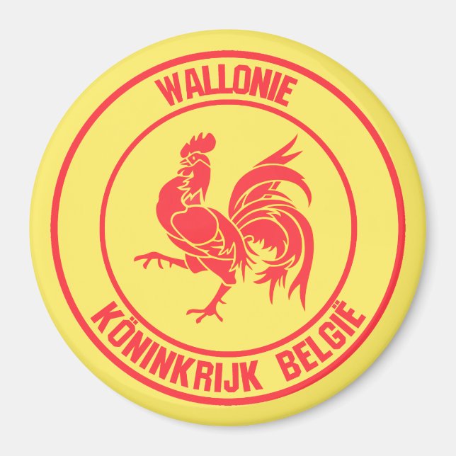 Íman Wallonie Round Emblem (Frente)
