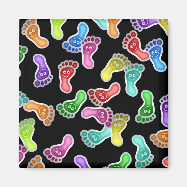 Íman Wallpaper de Pés Felizes (Frente)