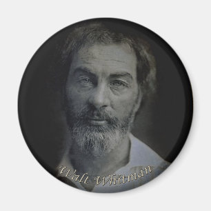 Íman Walt Whitman Mão-Matizou o retrato, idade 35
