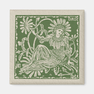 Íman Walter Crane Daisy Azulejo