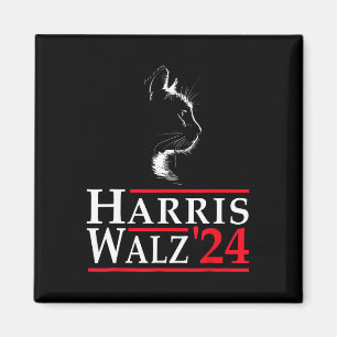 Íman Waltz 2024 Gato Engraçado Voto Para Kamala Harris