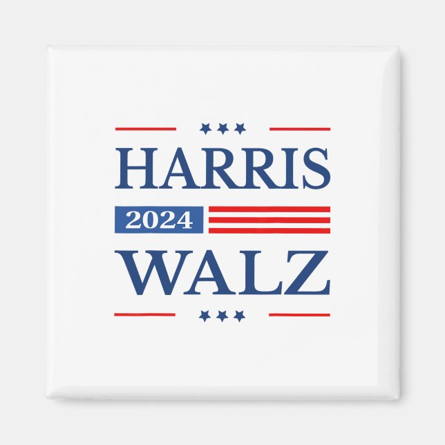 Íman Waltz 2024 Kamala Harris 2024 Tim Waltz 2024 Usa F (Frente)