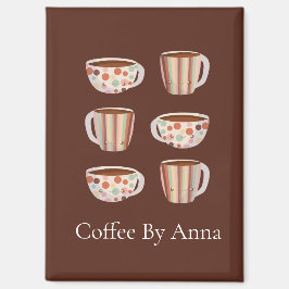 Íman Warm Circle Pattern On Cups Of Coffee