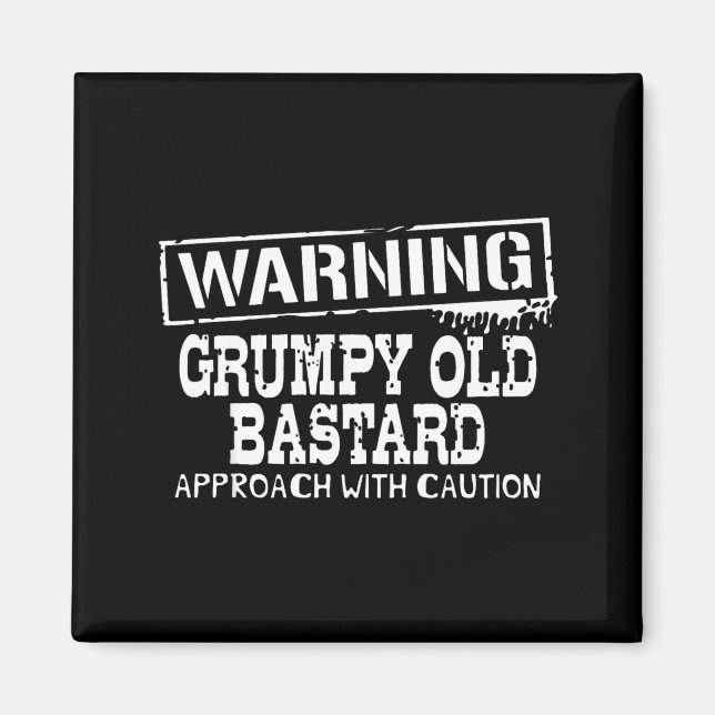 Íman Warning Mpy Old Approach With Caution Funny  (Frente)