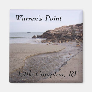 Íman Warren's Point Beach, Little Compton, RI Magnet