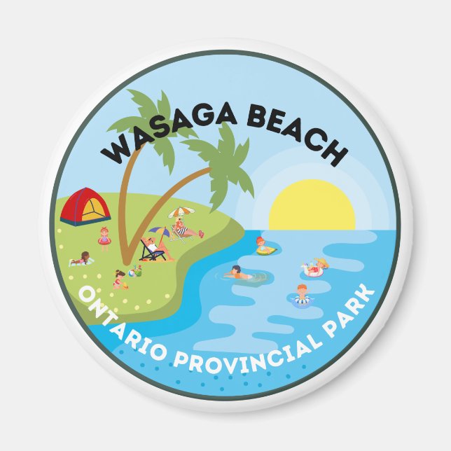 Íman Wasaga Beach Ontario Provincial Park Magnet (Frente)
