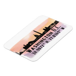 Íman Washington DC Skyline Latitude e Longitude