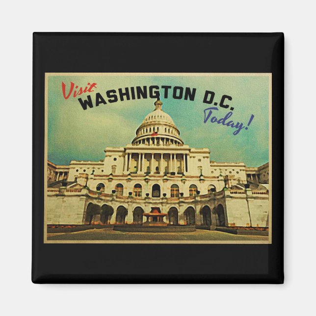Íman Washington DC Vintage (Frente)