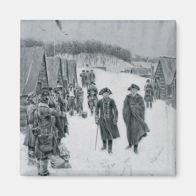 Íman Washington e Steuben no Vale Forge (Frente)