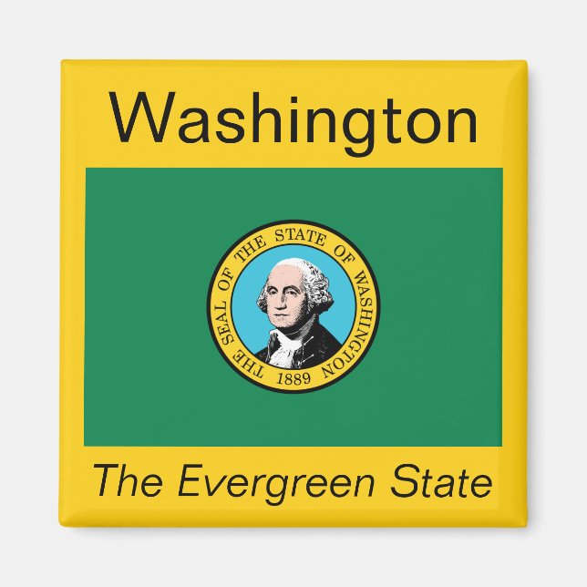 Íman Washington Flag Magnet (Frente)