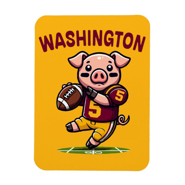 Íman Washington Hog Futebol (Vertical)