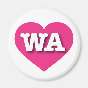 Íman Washington Hot Pink Heart - Grande Amor