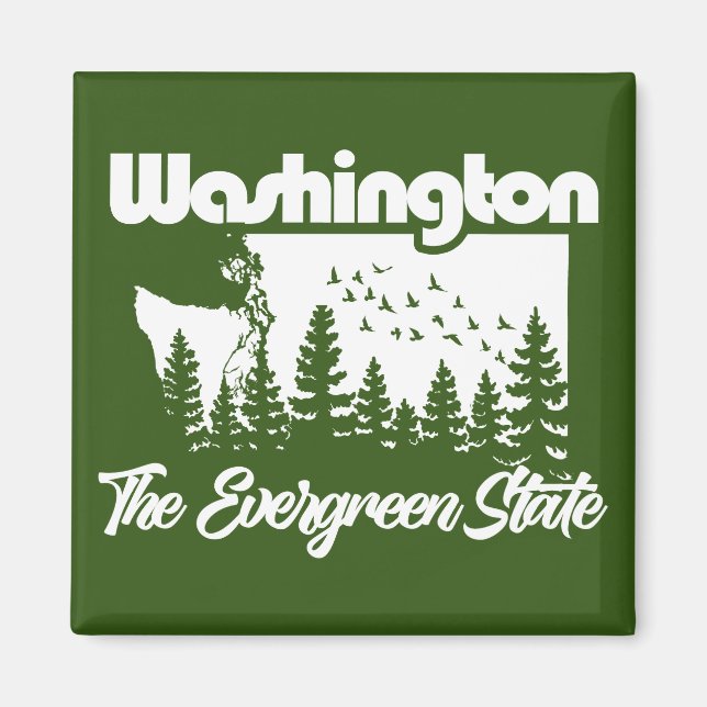 Íman Washington O Estado Evergreen (Frente)