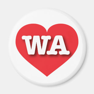 Íman Washington Red Heart - Grande Amor