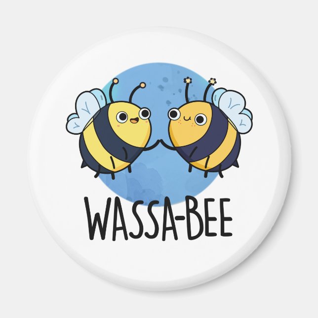 Íman Wassabee Funny Wasabi Bee Pun (Frente)