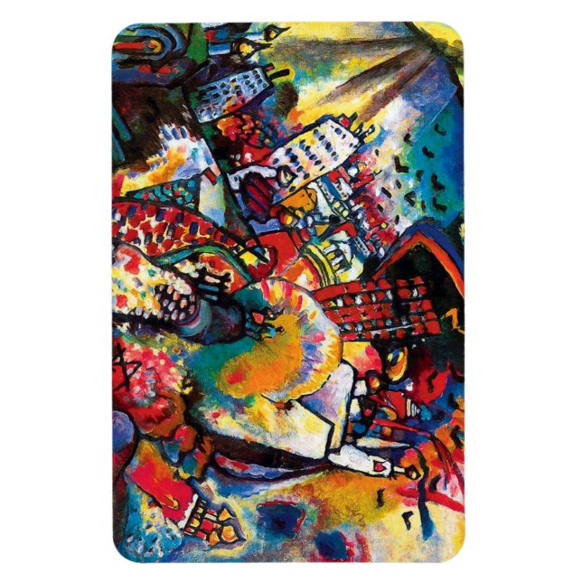 Íman Wassily Kandinsky - Abstrato Art Moscou Cityscape (Vertical)