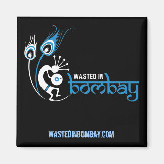 Íman WastedInBombay.com Magnet Quadrado